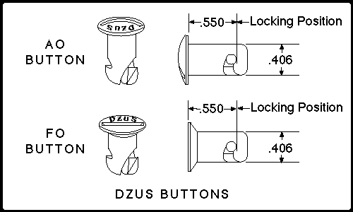 Dzus button specs